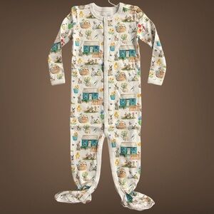 Hart + Land 100% Organic Pima Cotton Woodland Footed Sleeper (12–18M) NWT CUTE!